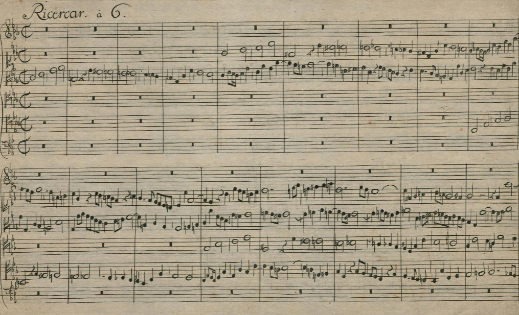 Ricercare - Originele editie zoals uitgegeven door Bach